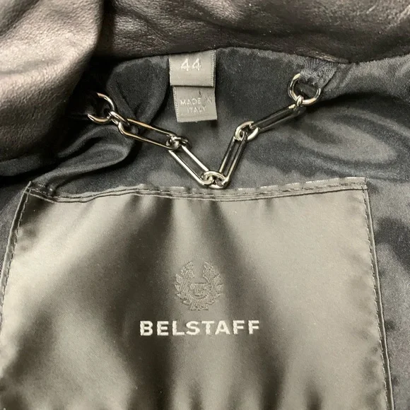 Belstaff ladies black leather jacket. Size 44 - Picture 4 of 16